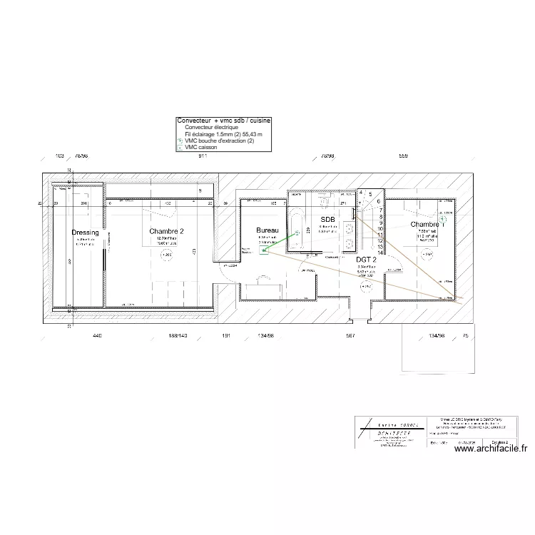 LE BRIS - GIBIARD Convecteur + vmc. Plan de LE BRIS - GIBIARD Convecteur + vmc. Plan de