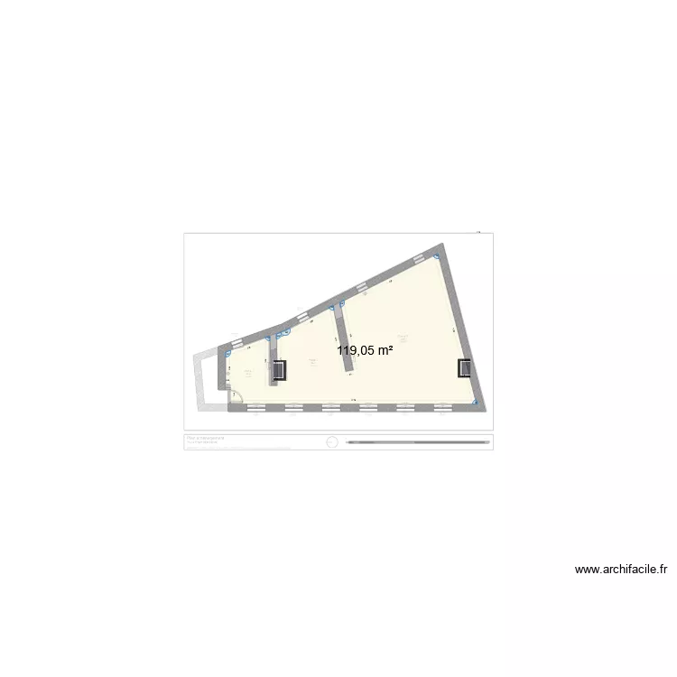 2CJ. Plan de 0 pièce et 0 m2