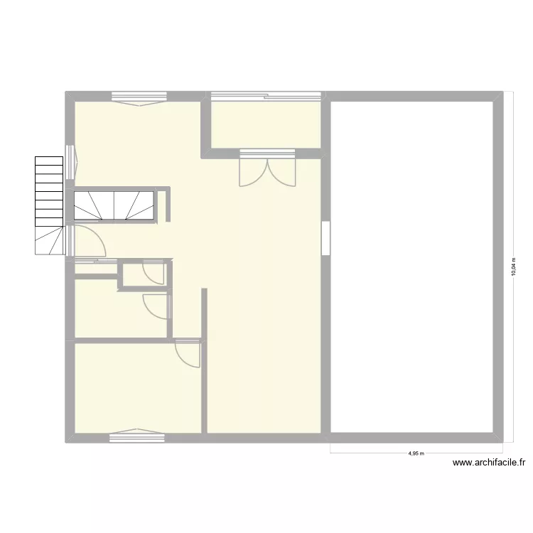Roro&Mimi etage. Plan de 6  et 63 m²