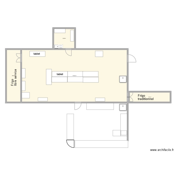 Leclerc. Plan de 5 pièces et 244 m2