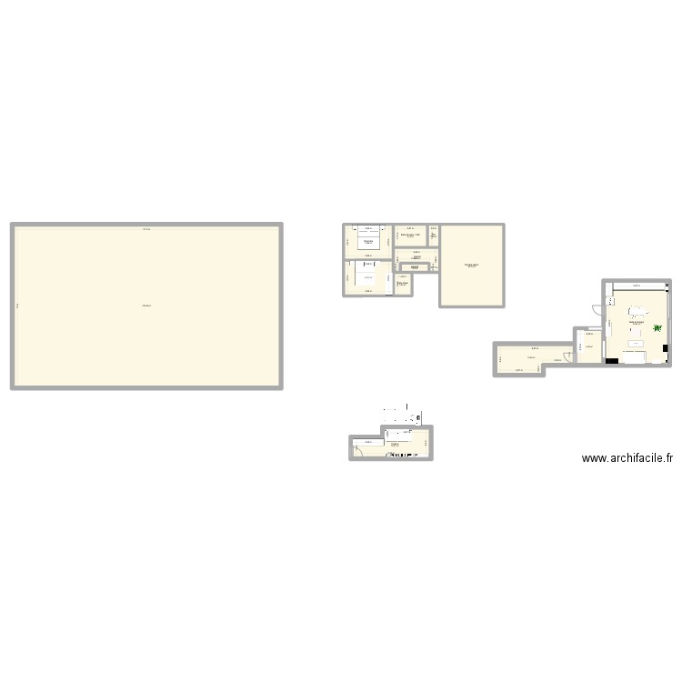 Marne. Plan de 13 pièces et 414 m2