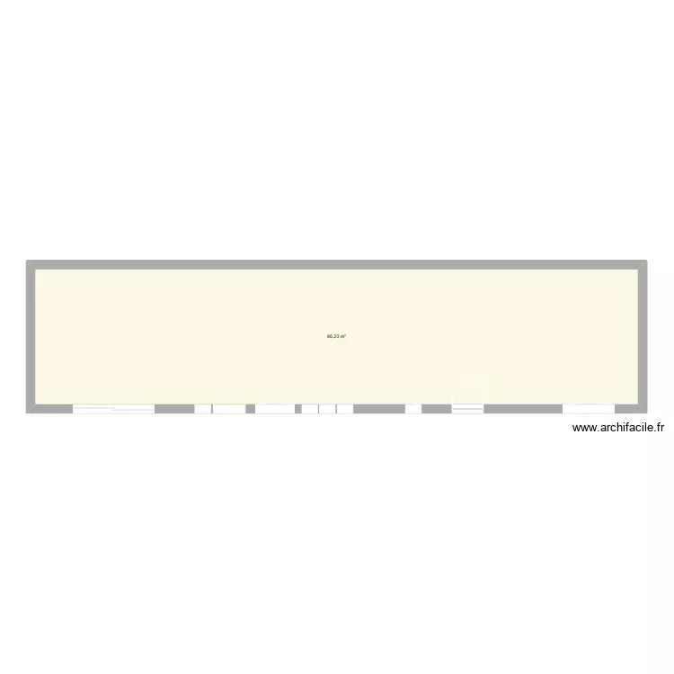 Plan de sol (Maison du bourg). Plan de 