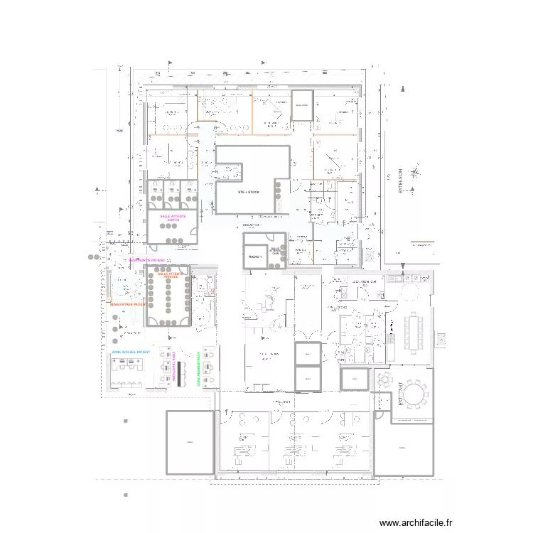 CABINET DENTAIRE. Plan de 13 Pièces et 267 m²