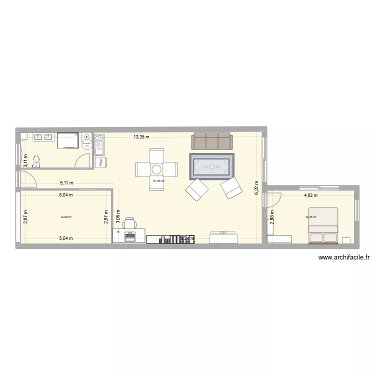 theo. Plan de 3 et 96 m² theo. Plan de 3 et 96 m²