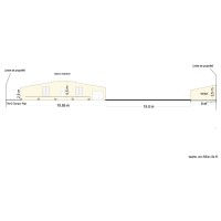 Plan coupe plat toit 1 pente