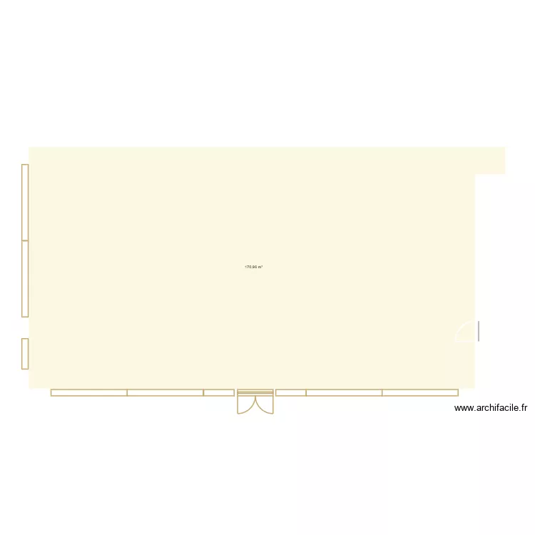 BH CAEN 2. Plan de 1  et 171 m²