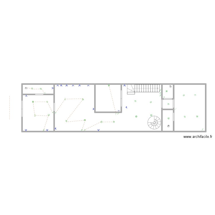 Tori ponts 39. Plan de 15 pièces et 152 m2