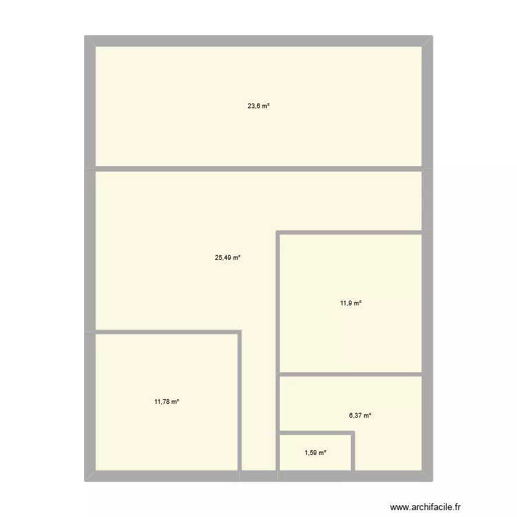 Plan V2. Plan de 6 et 81 m² Plan V2. Plan de 6 et 81 m²