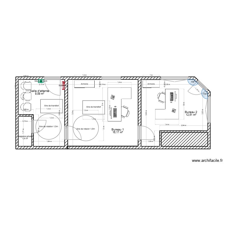 CABINET. Plan de 0 pièce et 0 m2