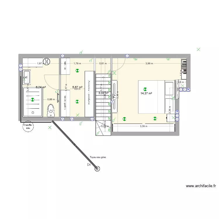 chambre parental projet 1. Plan de chambre parental projet 1. Plan de