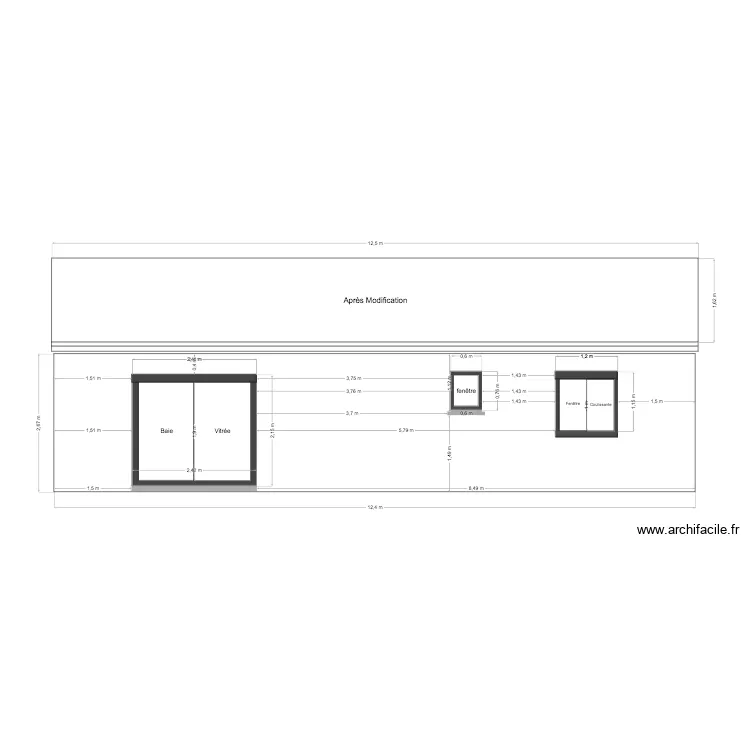 Fa&ccedil;ade Sud-Est. Plan de 