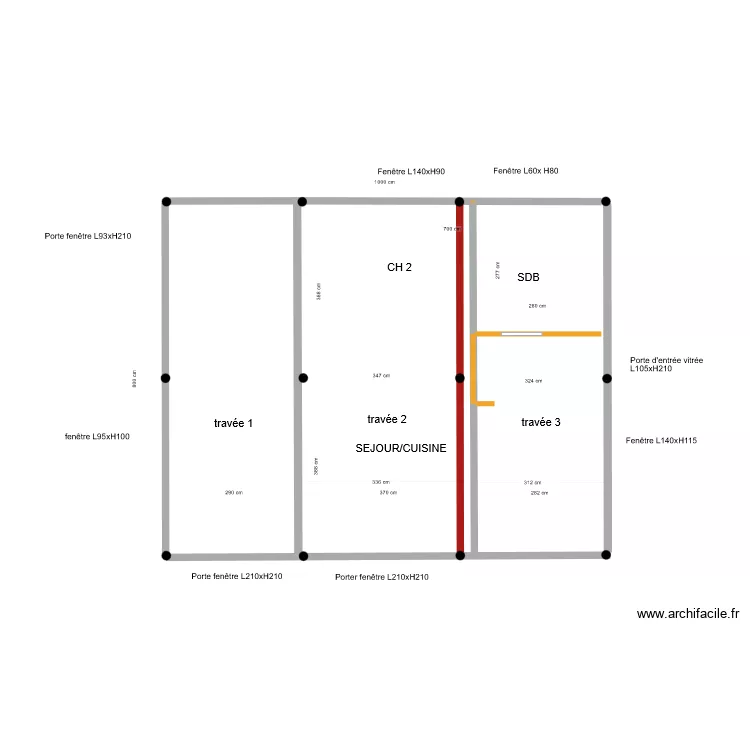implantation pieux pour D&eacute;cembre. Plan de 