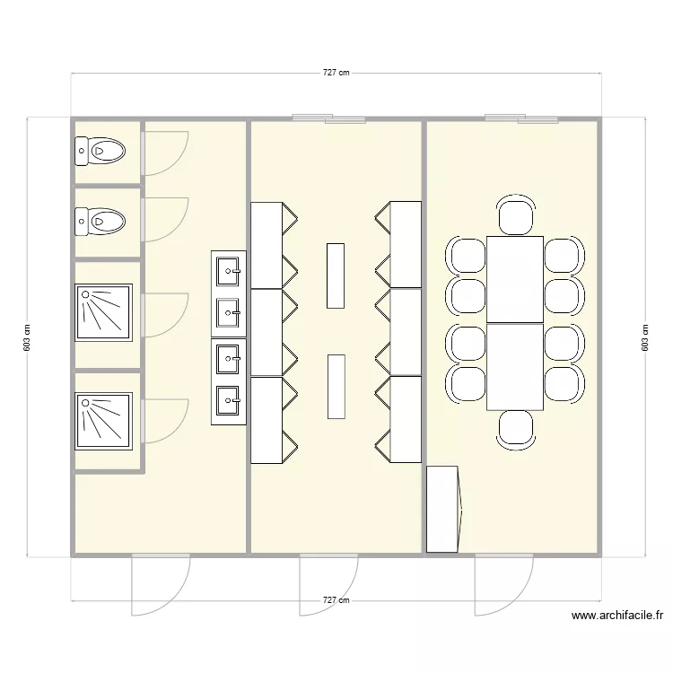 PAILLASSEUR CHANTIER TOUSSIEU. Plan de 