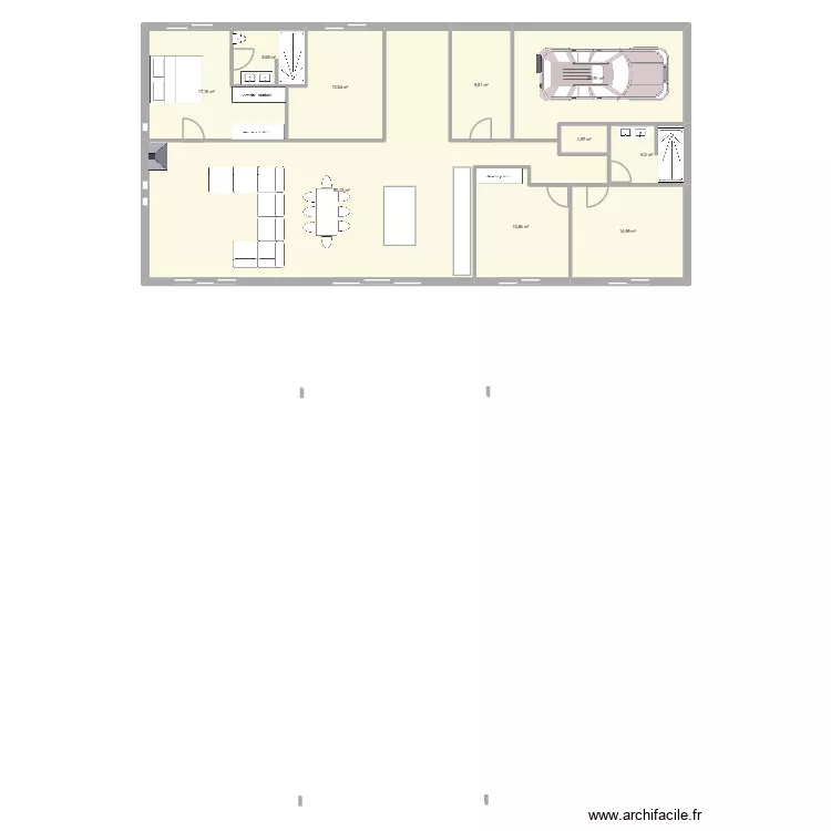 PLAN MIMI. Plan de 10 pièces et 187 m²