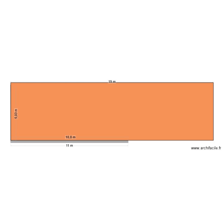Agrandissement hangar. Plan de 0 pièce et 0 m2