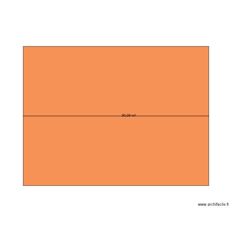 essai. Plan de 1 pièce et 30 m2