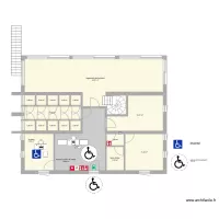 plan bat administratif + logement rdc accessibilité