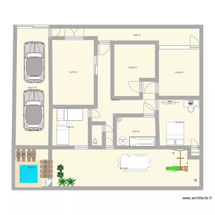 PLAN65465 4. Plan de 12 et 138 m² PLAN65465 4. Plan de 12 et 138 m²