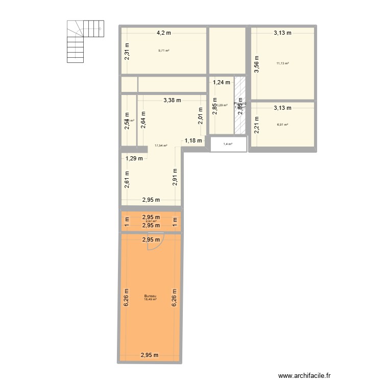 Test maison. Plan de 0 pièce et 0 m2