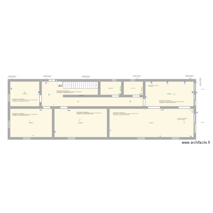 Aerni Geneviève appartement RDC au 06.12.2025. Plan de 8 pièces et 145 m2