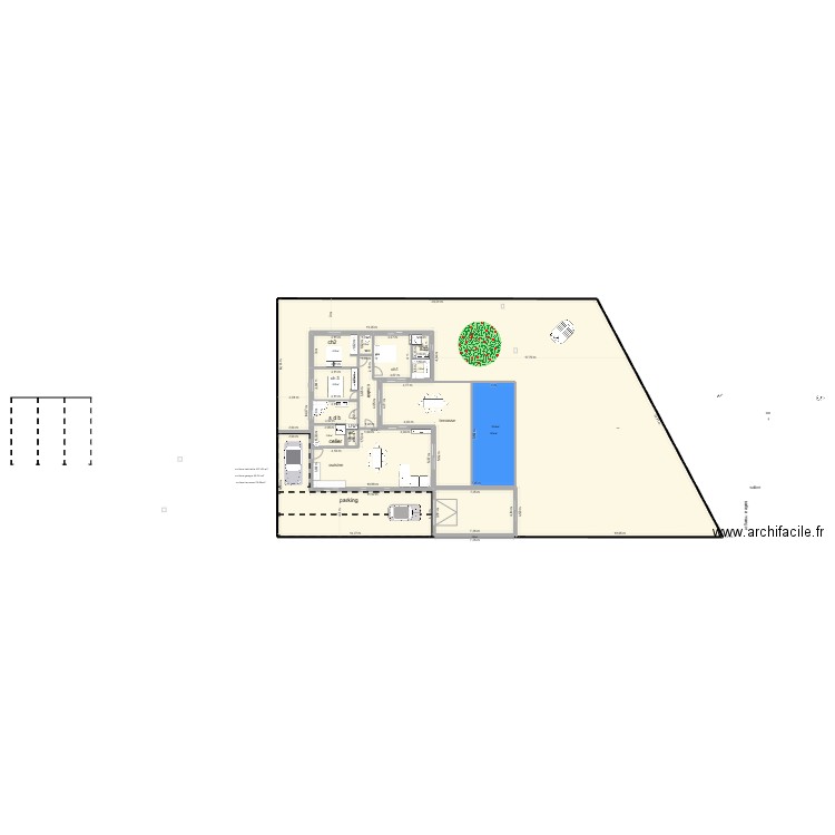 villa essaie6. Plan de 10 pièces et 889 m2