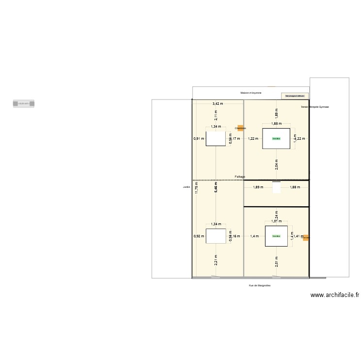 Plan toiture Velux v2. Plan de 9 pièces et 195 m2