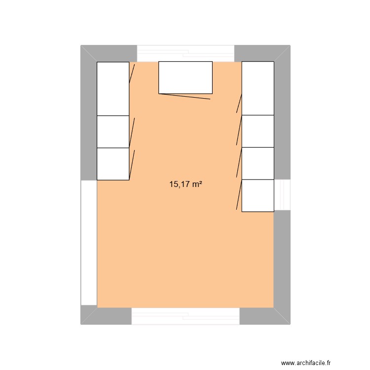 CUISINE. Plan de 1 pièce et 15 m2