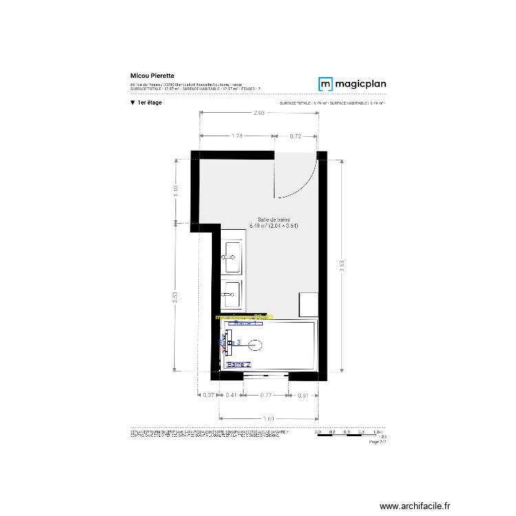 Plan Projet  Mme.Micou. Plan de 