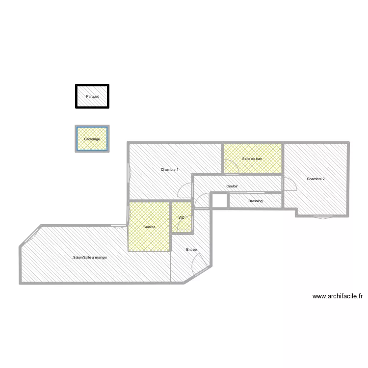 Bois Colombes - Plomberie RDC. Plan de Bois Colombes - Plomberie RDC. Plan de
