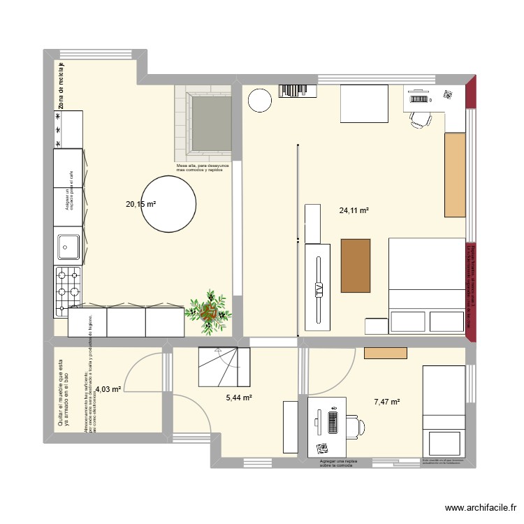 Calle de la iglesia 6 primer piso. Plan de 0 pièce et 0 m2