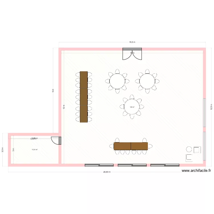 Plan de salle exemple. Plan de Plan de salle exemple. Plan de