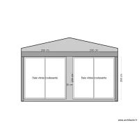 Baie vitr&eacute;e coulissante projet