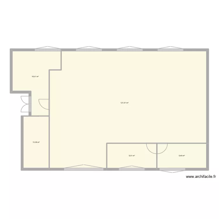 st ger. Plan de 5  et 168 m²