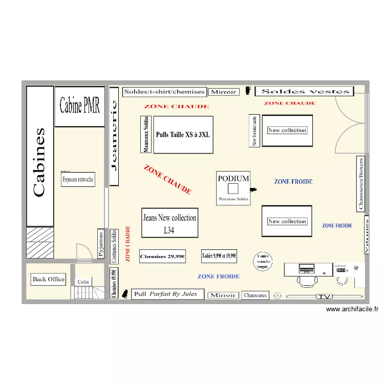 Plan de masse. Plan de 3  et 319 m²