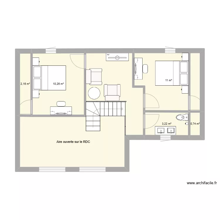 Mil MAISON 1- ETAGE 1. Plan de 