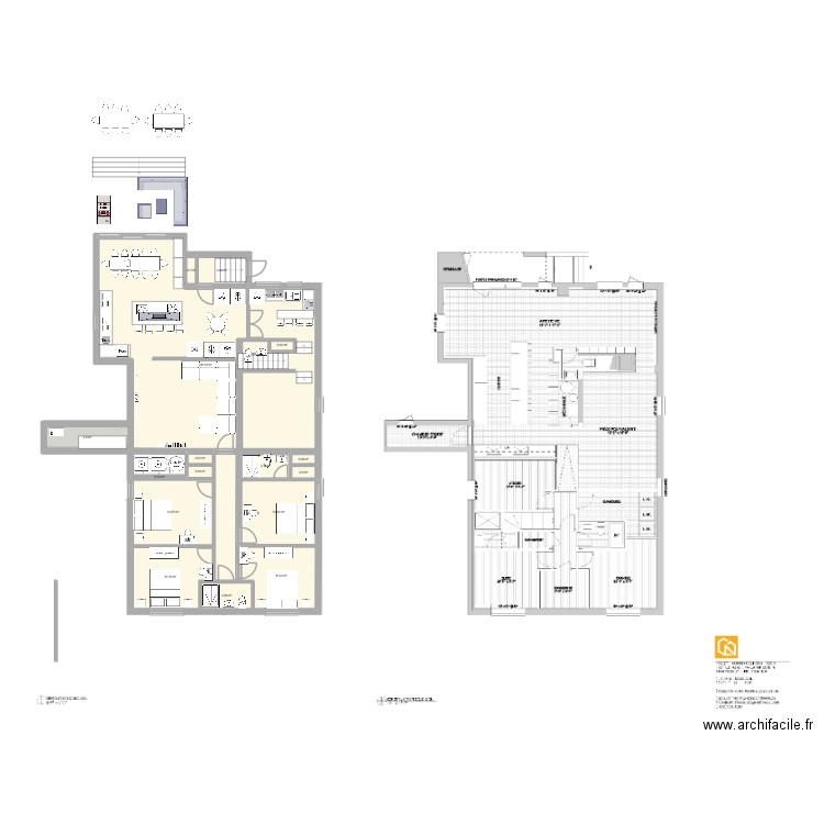 Nicolet Sous Sol. Plan de 17 pièces et 170 m2