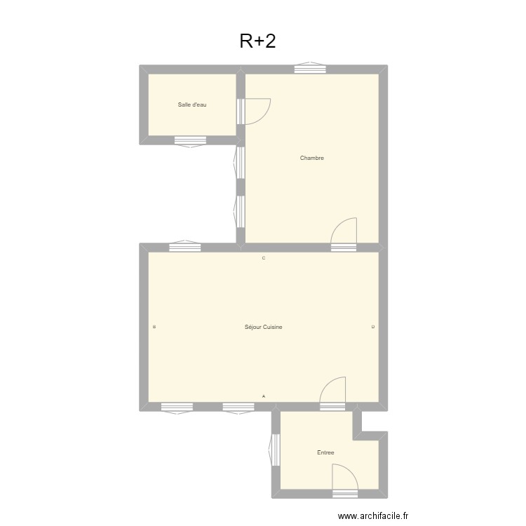 350601907. Plan de 4 pièces et 68 m2