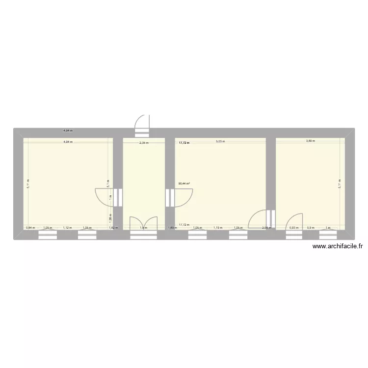 Batiment A Vide. Plan de 