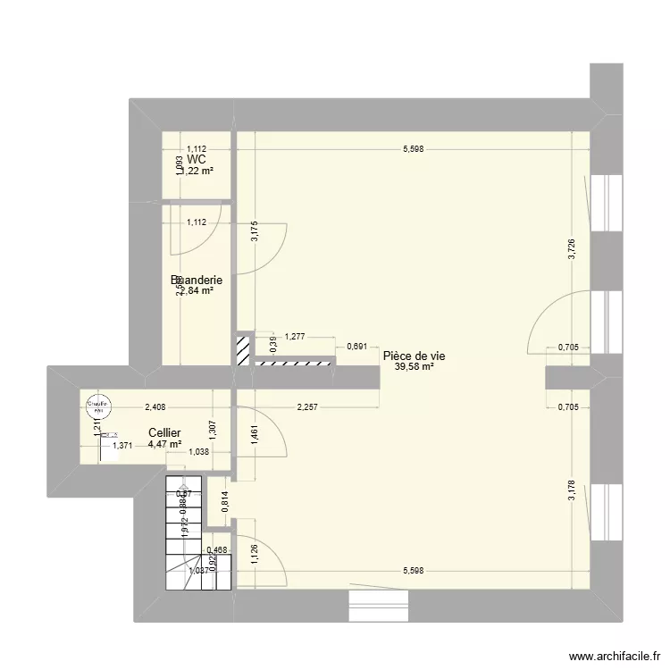 240682 - LE BOURG DU DESSOUS Lots 3+4. Plan de 