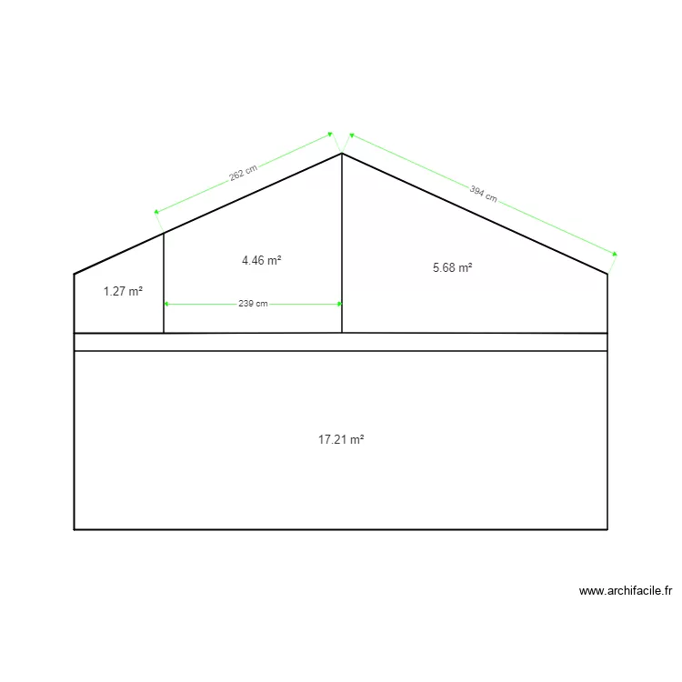 colange grenier. Plan de 