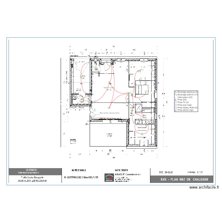 LESTRINGUEZ ABADIE. Plan de 0 pièce et 0 m2