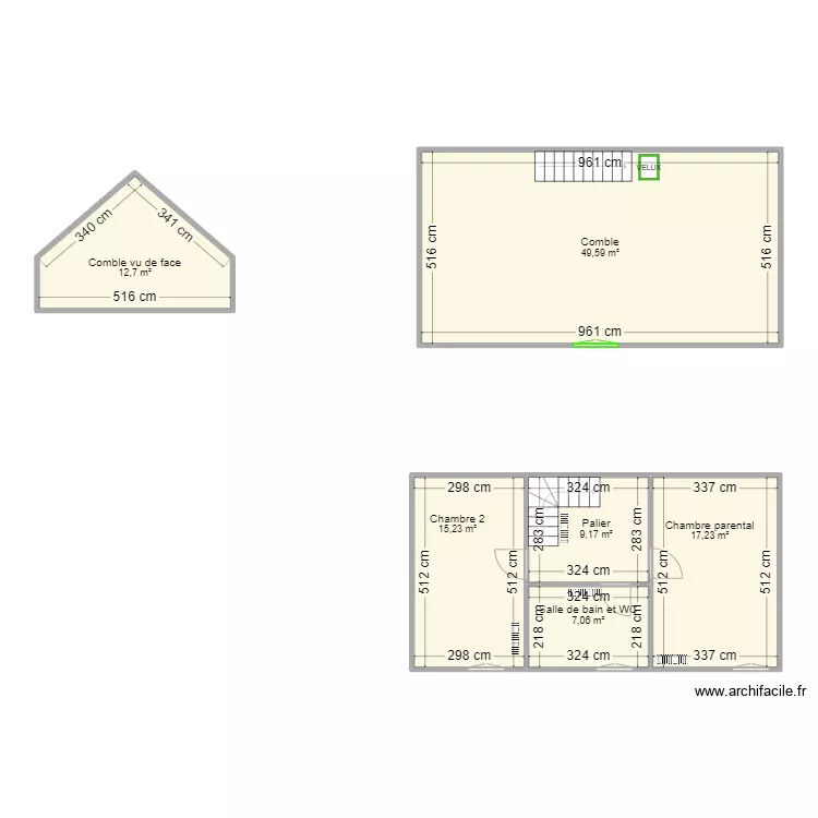 WILLOT - CUMIERES. Plan de 