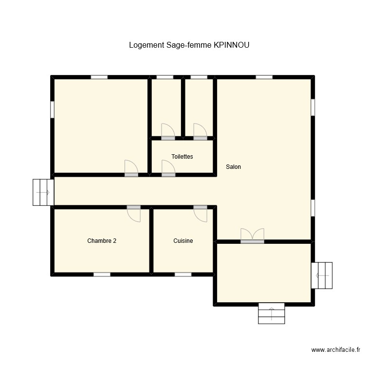 Vue en plan LSG KPINNOU. Plan de 0 pièce et 0 m2
