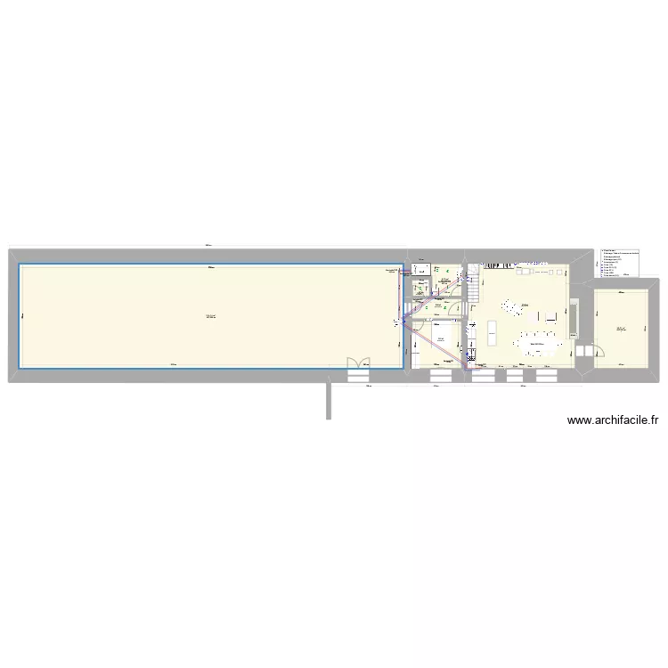 R&eacute;seau d'eaux. Plan de 