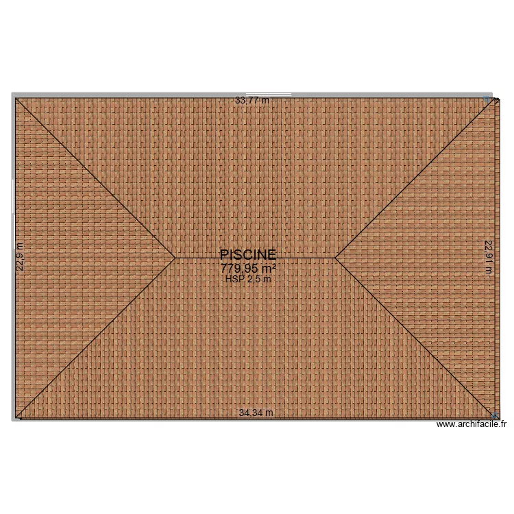 PISCINE. Plan de 