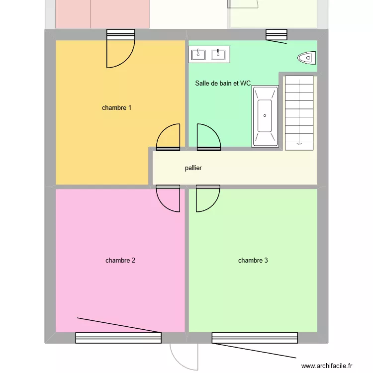 maison Cyrielle. Plan de 11  et 176 m²