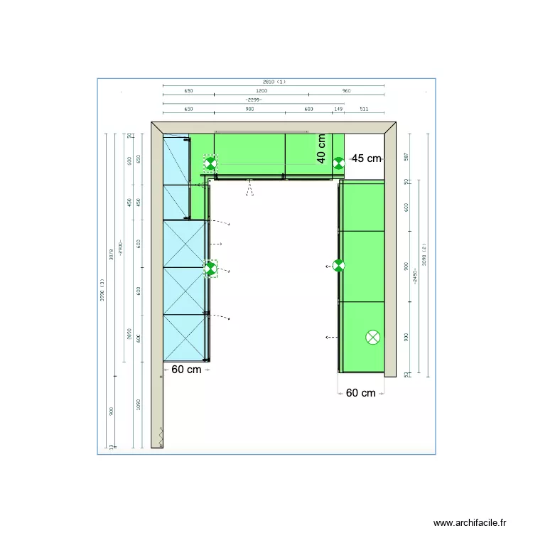 cuisine manon. Plan de 