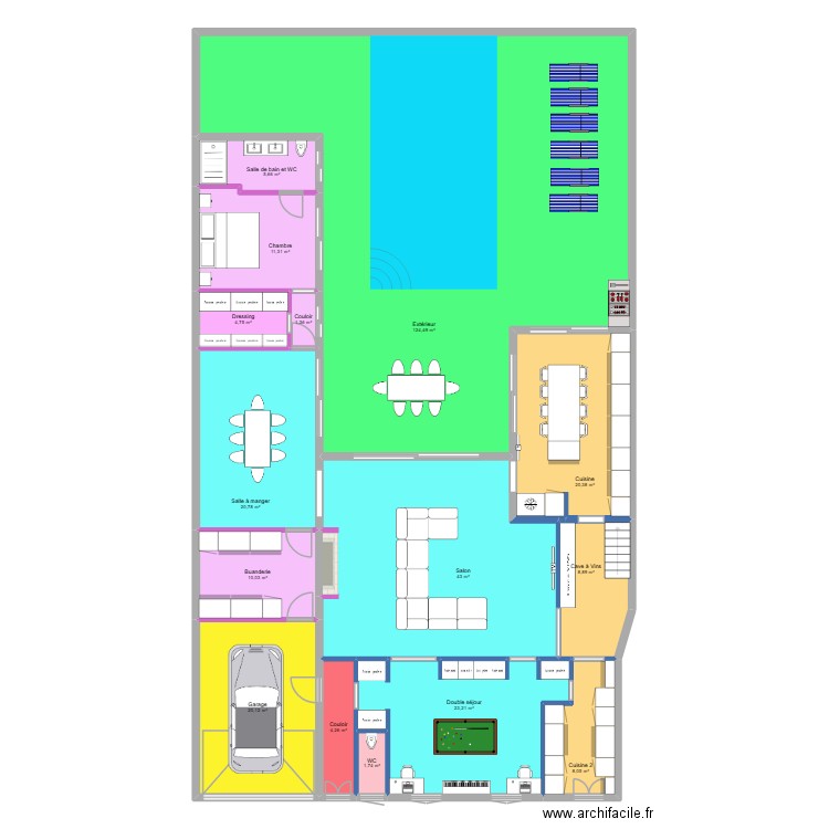 CHATEAUBRIAND PRO V9 RDC. Plan de 15 pièces et 308 m2