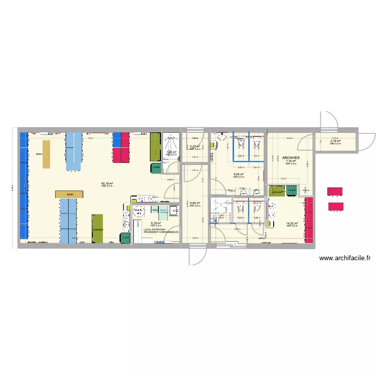 PROJET 4-Sanitaires et Vestiaires ARMEN. Plan de 9 et 91 m² PROJET 4-Sanitaires et Vestiaires ARMEN. Plan de 9 et 91 m²