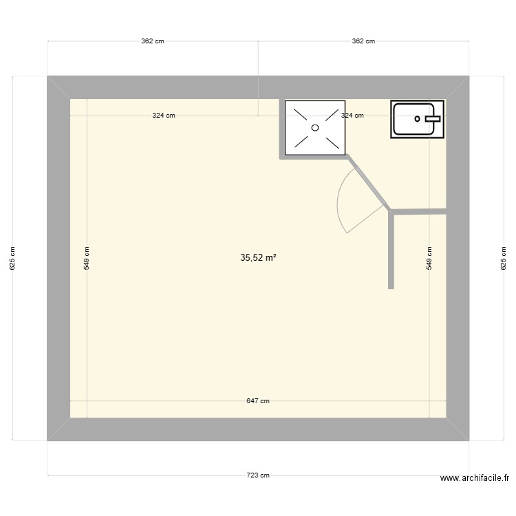 Bucher rez de chaussée. Plan de 0 pièce et 0 m2